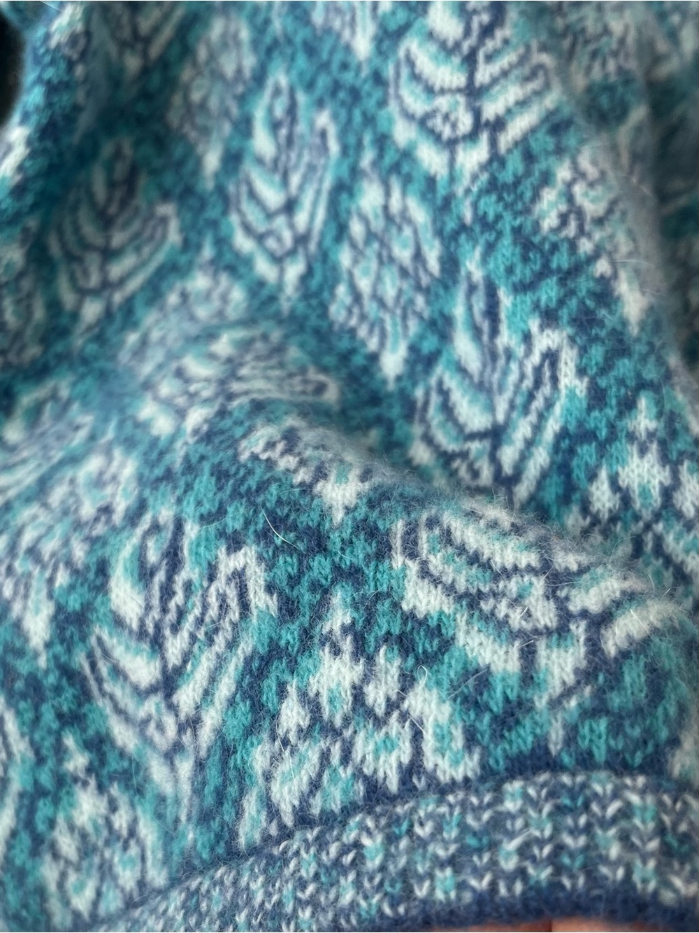 Benetton fair isle wool angora sweater made in Italy - Picture 8 of 16